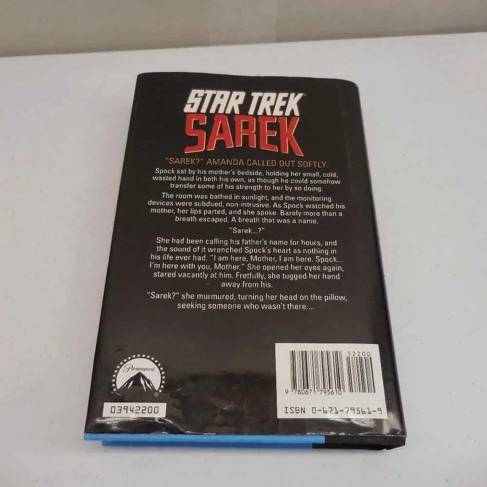 Star Trek Sarek By A.C. Crispin (1994 Hardcover) 1st Edition 1st printing Excell